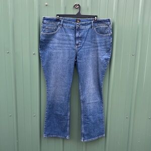 Women’s Lee Plus Bootcut Denim Jeans Pants Size 26W